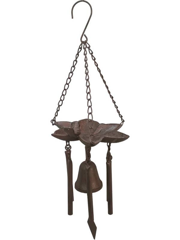 Cubby House by Malmar - Wholesale Decorative figurine - 48cm Cast Iron Bird Feeder Chime With Bell0