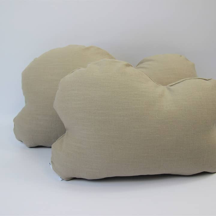 Cloud pude, linned, sand, fyr pude, fyrretræ sky. for engroshandel hos Kreativwerkstatt Sandberger