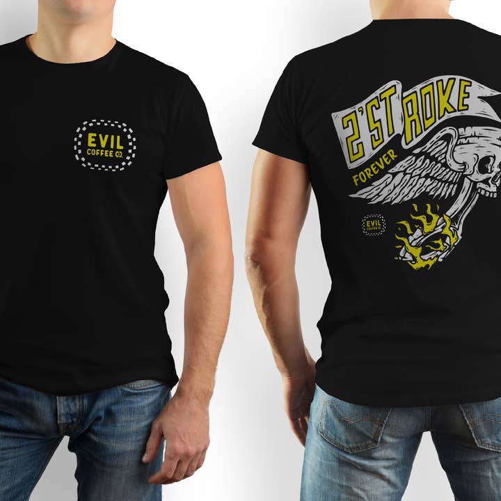 Evil Coffee Graphic T-shirts för wholesale av Smithco Distributing