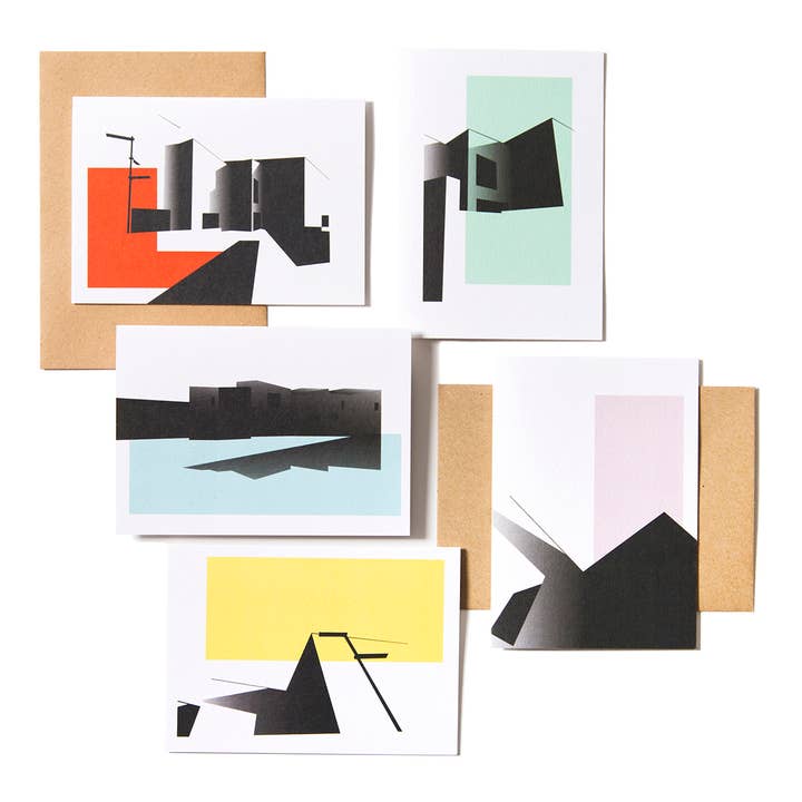 Hepworth Shadows kaartenset GC-5XHEP voor wholesale door Laura Knight Studio