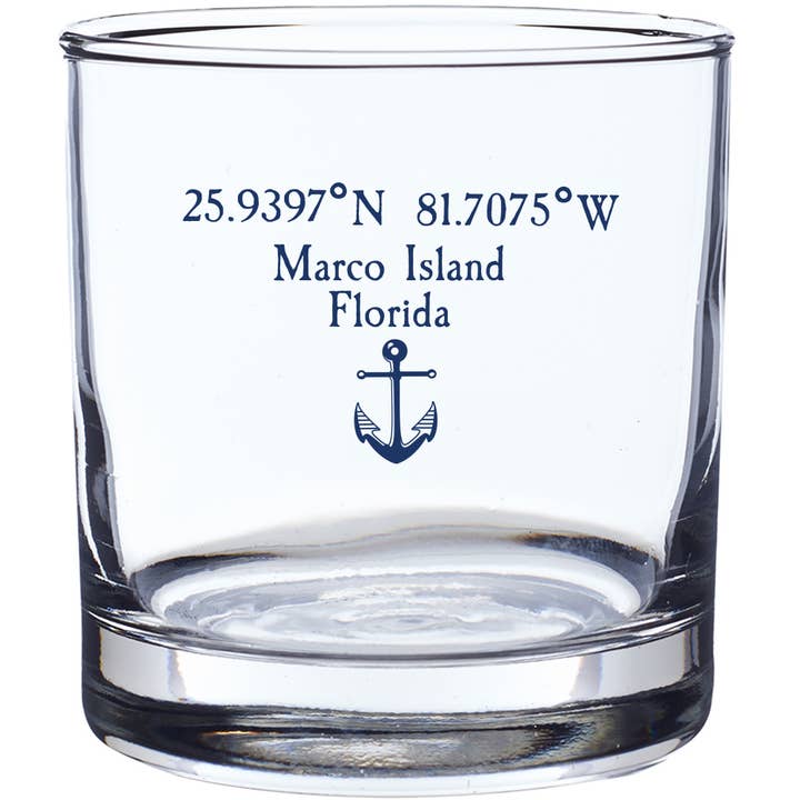 Shore Goods CUSTOM logo 16 oz. Whiskey glass for wholesale by The Buffalo Works