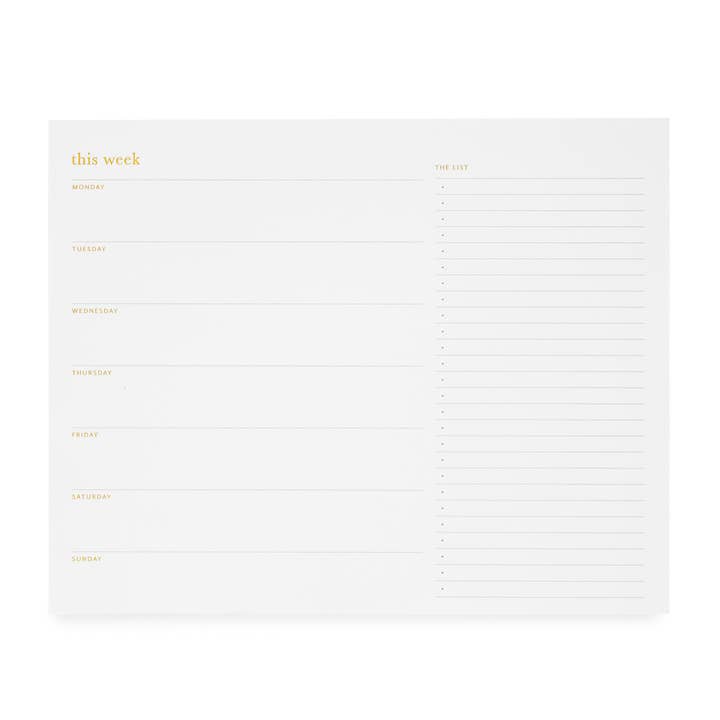 The Weekly Planning Notepad for wholesale by Sugar Paper