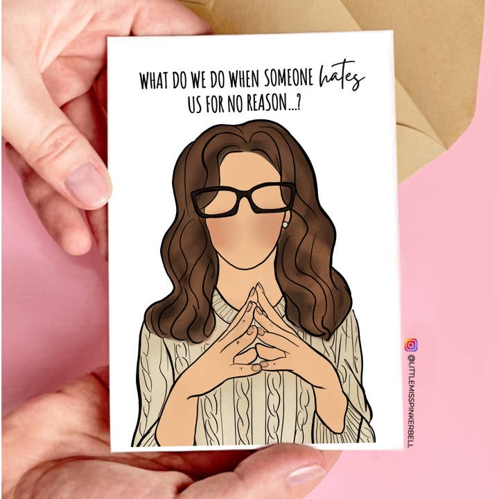 Snorkig kort för asocial bästa vän - Roligt gratulationskort för wholesale av Little Miss PinkerBell