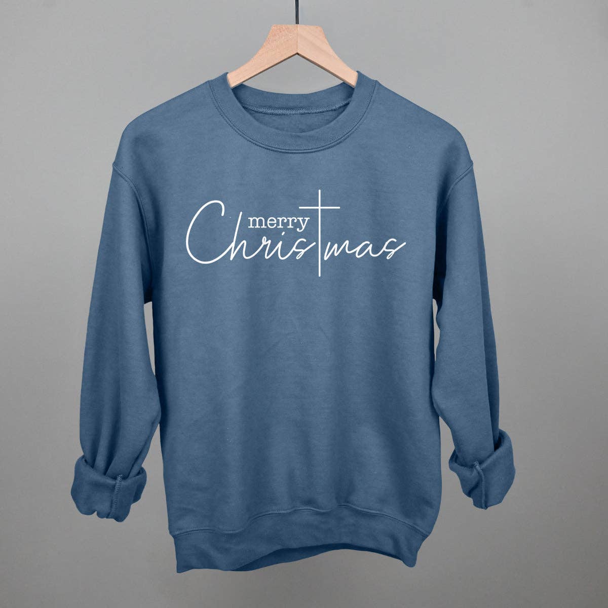 Ivy + Cloth - Wholesale Screen Printed T-Shirt - Women's - Merry Christmas Cross5
