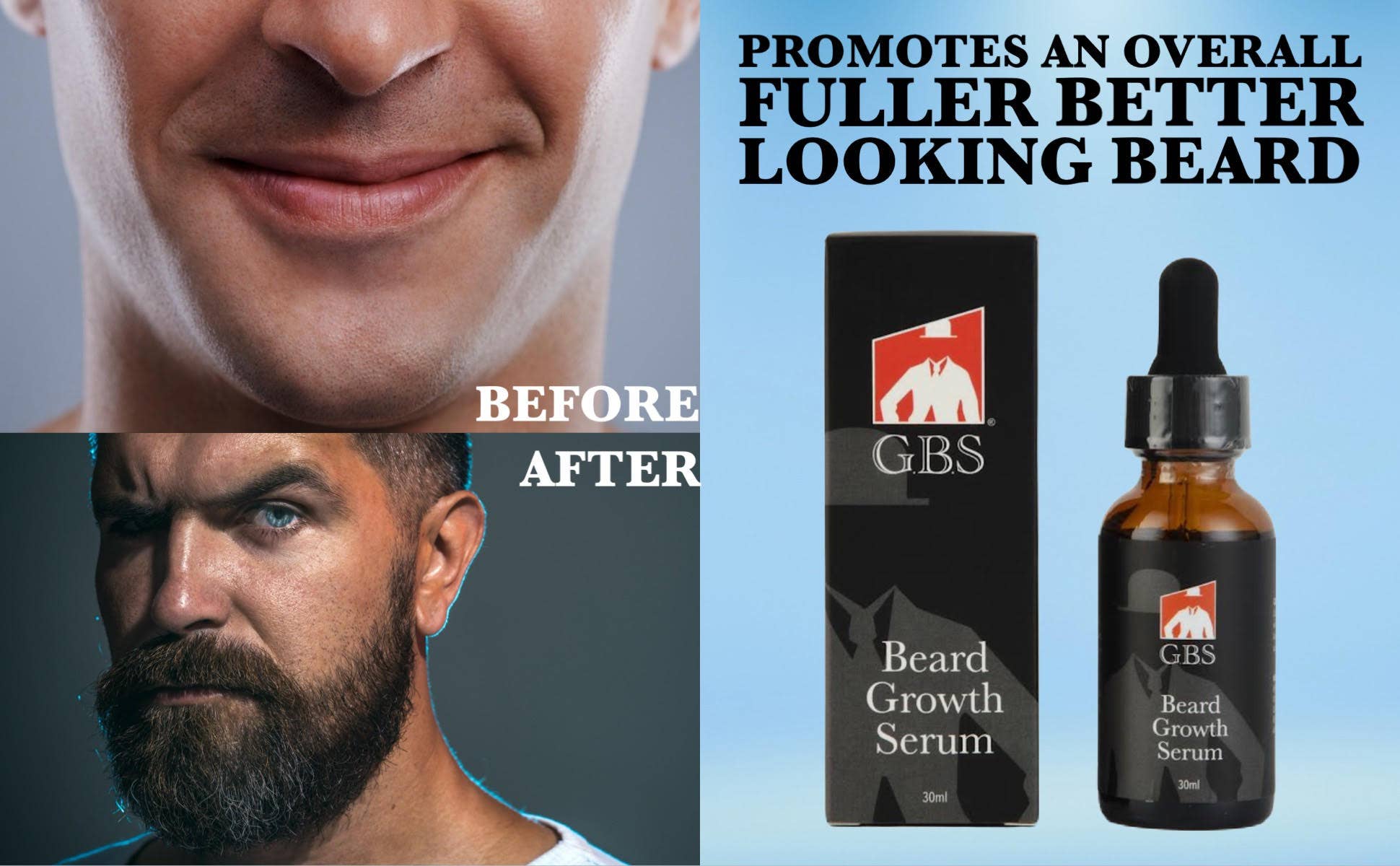 GENTS FINE GROOMING PRODUCTS - Wholesale Beard Styling Product - GBS Beard Growth Kit7