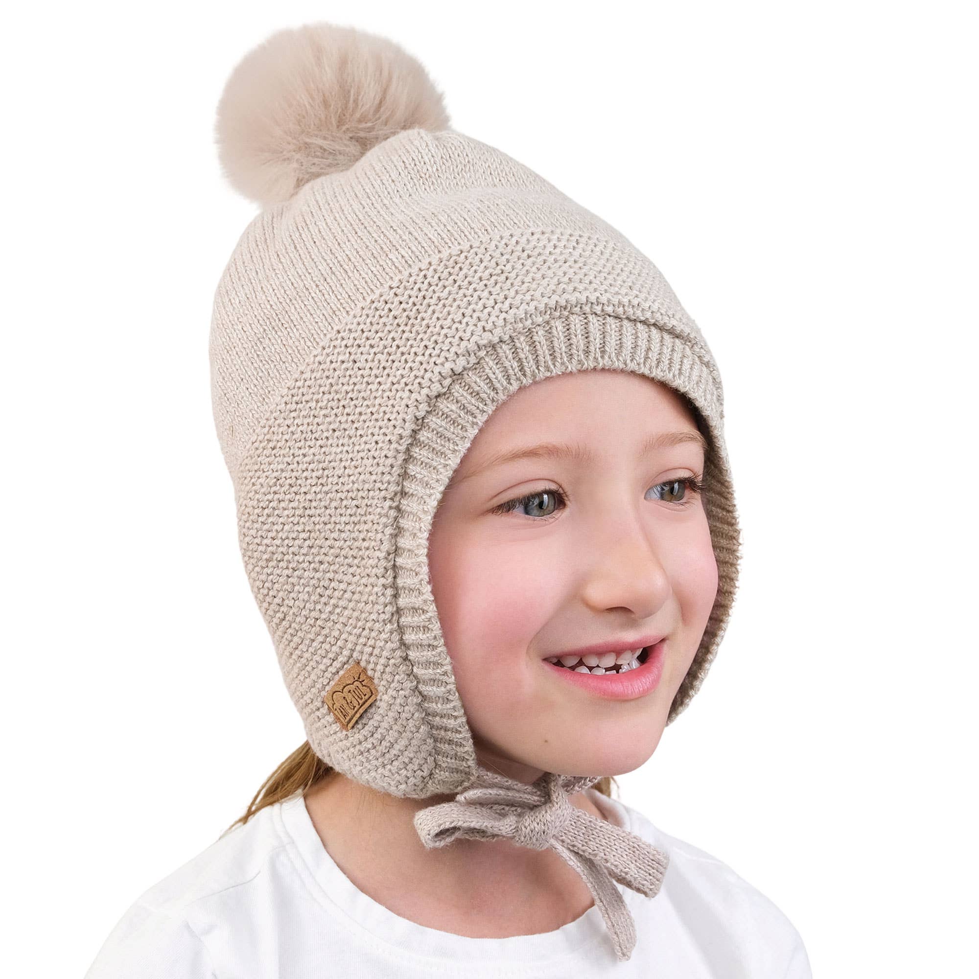 Jan & Jul - Vente Bonnet – enfant - Champ de blé | Bonnets à pompons pour enfants1