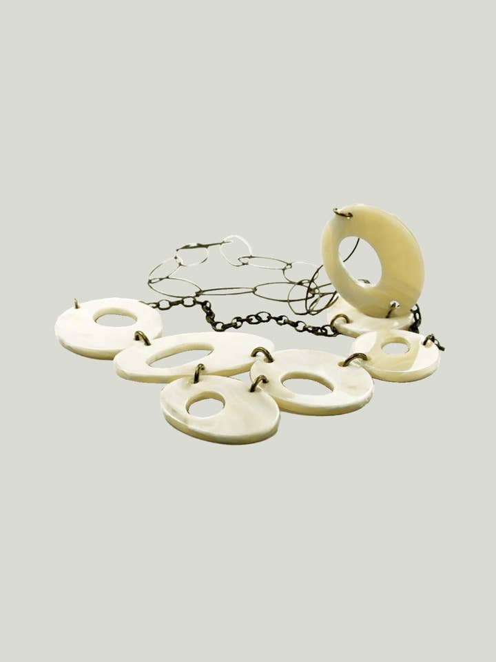 RE-CIRCLE lange centrale halsketting voor wholesale door Regenesi