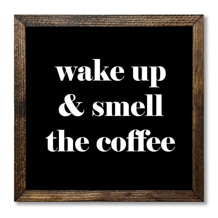 TIMBERLAND FRAME WAKE UP AND SMELL THE COFFEE BLACK for wholesale by Jarmz Designs