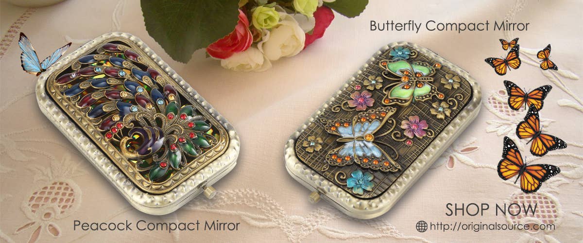 Original Source - Wholesale Compact Mirror - Butterfly Compact Mirror1