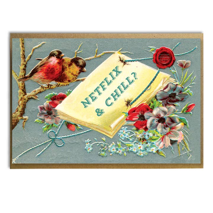 Netflix & Chill? Funny Sexy Valentine Card for wholesale by A Zillion Dollars