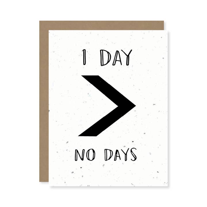 Tarjeta de semillas de flores silvestres plantables de 1 día > No Days para venta al por mayor de Thoughtful Human