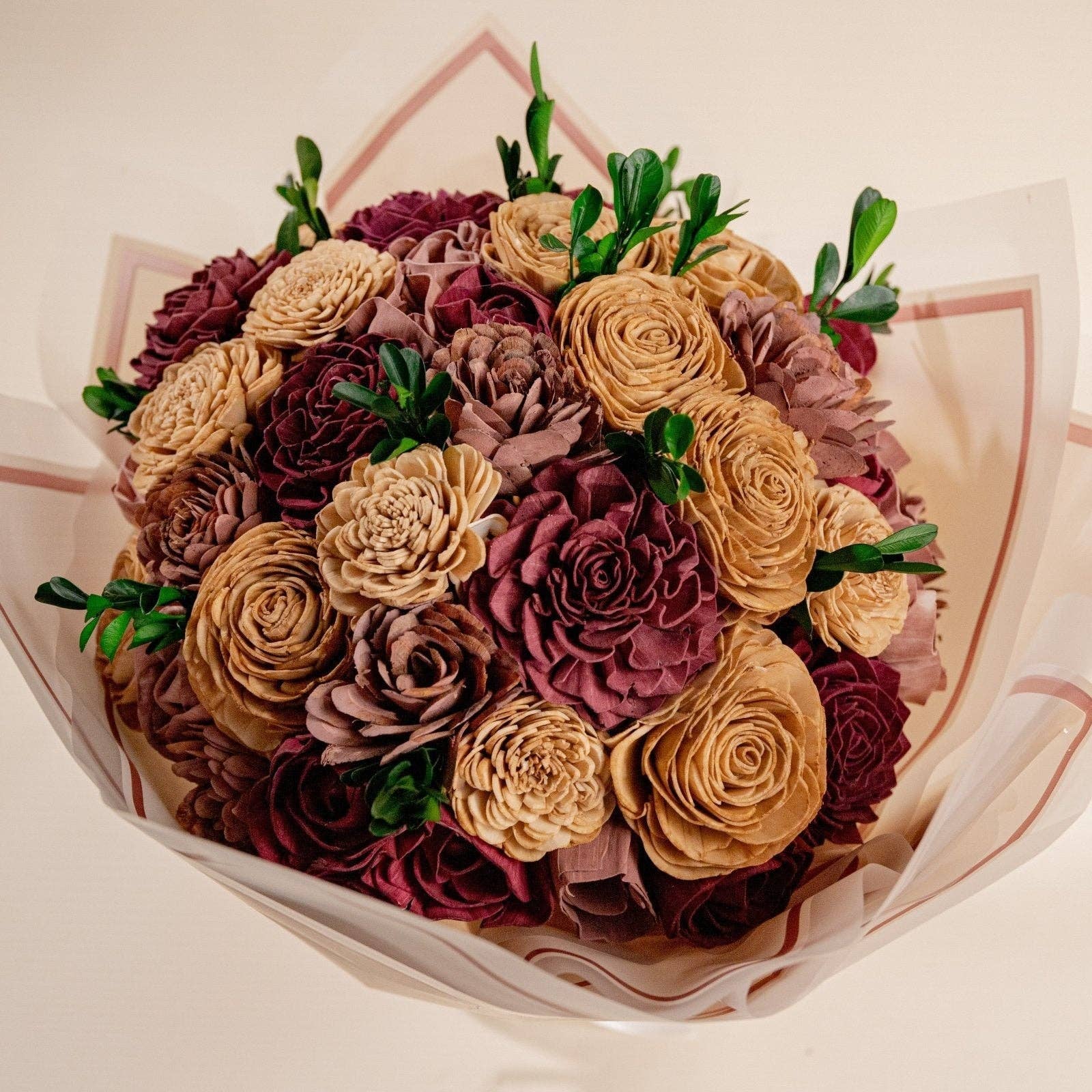 Sola Wood Flowers - Wholesale Artificial Flowers - Vintage Charm Finished Bouquet - Large0