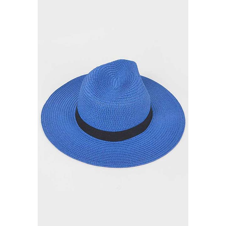 anbfashion - Wholesale Straw Hat - Women's - CHAIN LINK ICONIC STRAW FEDORA HAT AMH157212