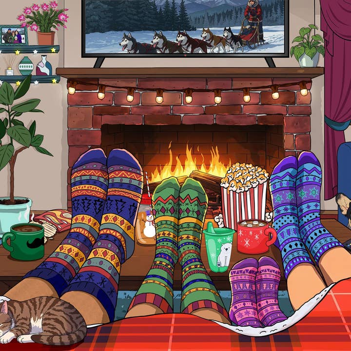 Snuggle Season 500 Piece Jigsaw Puzzle for wholesale by Springbok Puzzle