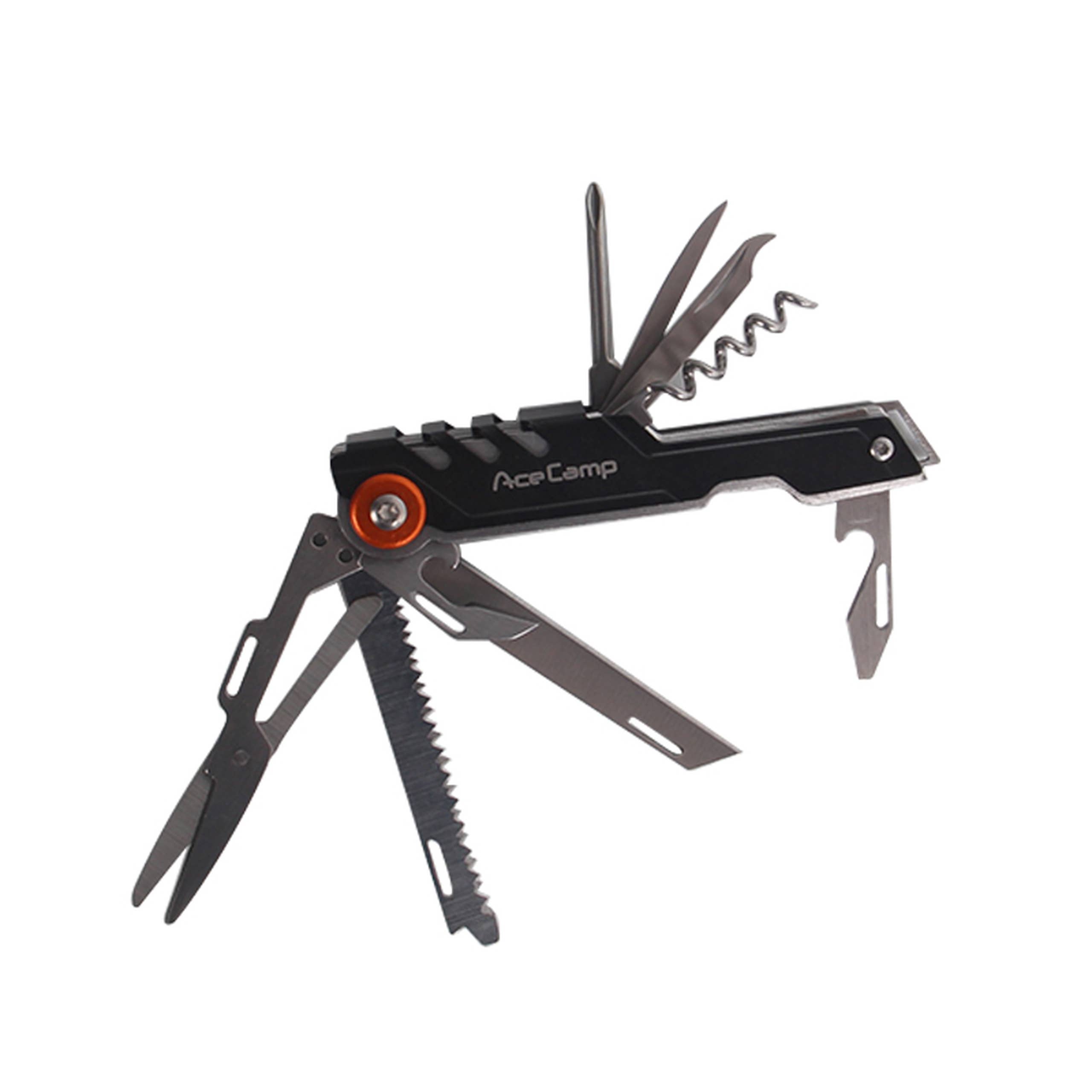 AceCamp - Wholesale Handy tool - AceCamp Black 11-in-1 Multi-Tool
