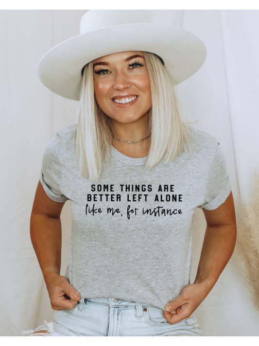 Better Left Alone Graphic Tee for wholesale by Wildberry Waves