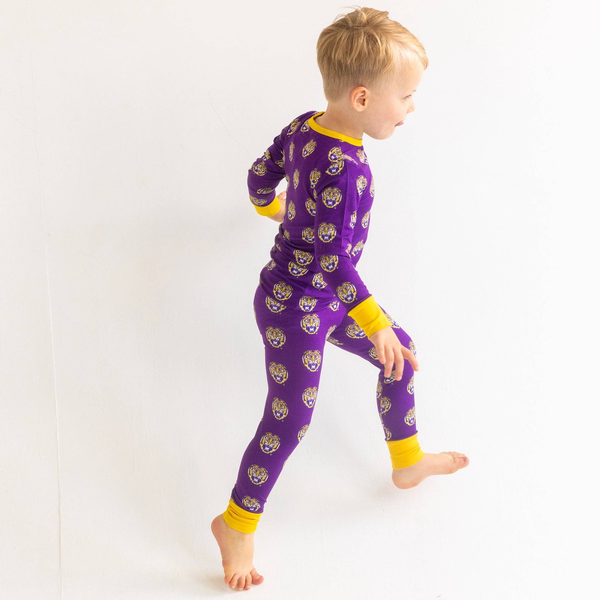 Tailgate Tikes - Wholesale Sleepwear Set - Kids - LSU TIgers Two-Piece Pajama Set3