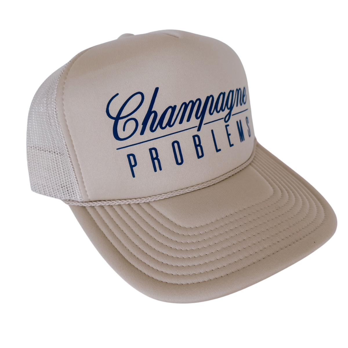 Local Beach – boné - Mulher por atacado – Chapéu de caminhoneiro Champagne Problemps3