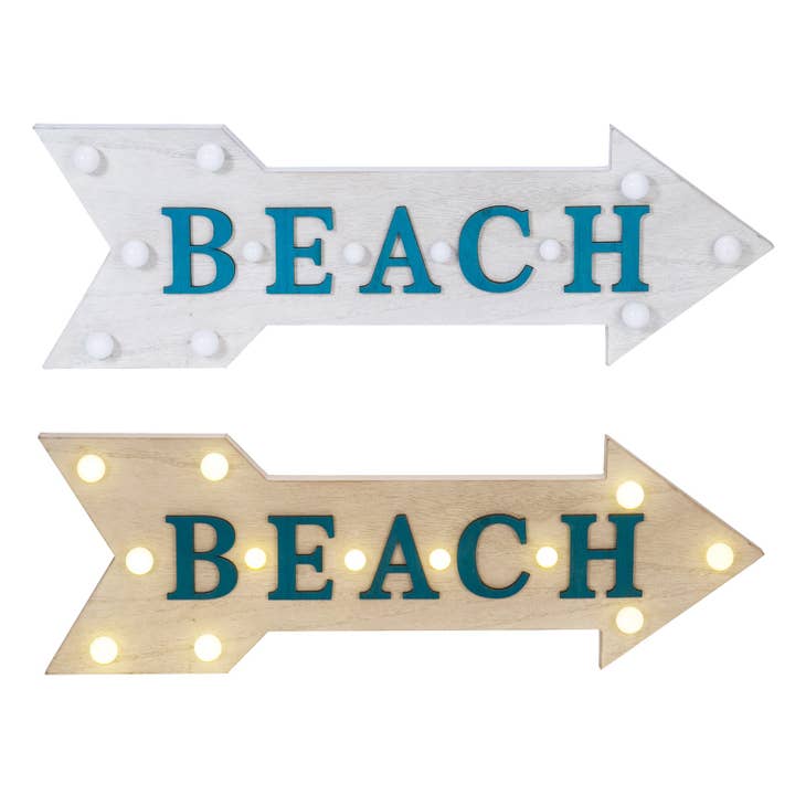 Beachcombers - Wholesale Sign - SALE Marquee Beach Arrow Sign