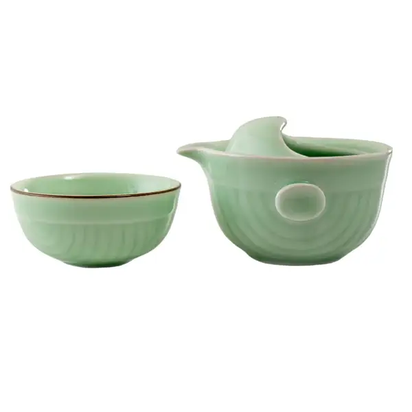 Urban Tokyo - Wholesale Tea Set - Koi Fish Kung Fu Tea Set 6oz Tea Pot with A Cup3