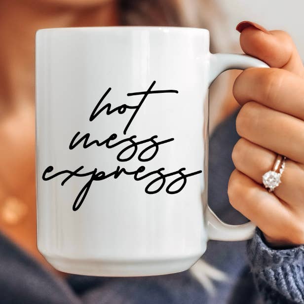 15 oz heta röra Express keramiska kaffemugg för wholesale av Amber Marie Design