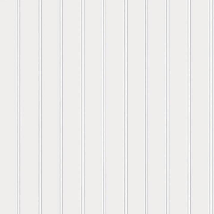 Beadboard White Peel and Stick Wallpaper, 56 Sq. Ft. for wholesale by Tempaper & Co ®