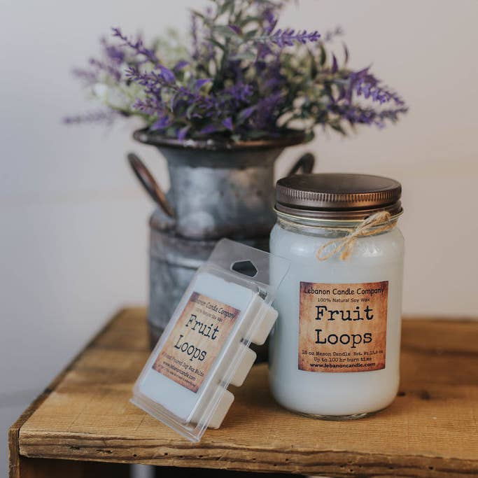 Lebanon Candle Company - Wholesale Jar/Filled Candle - Fruit Loops
