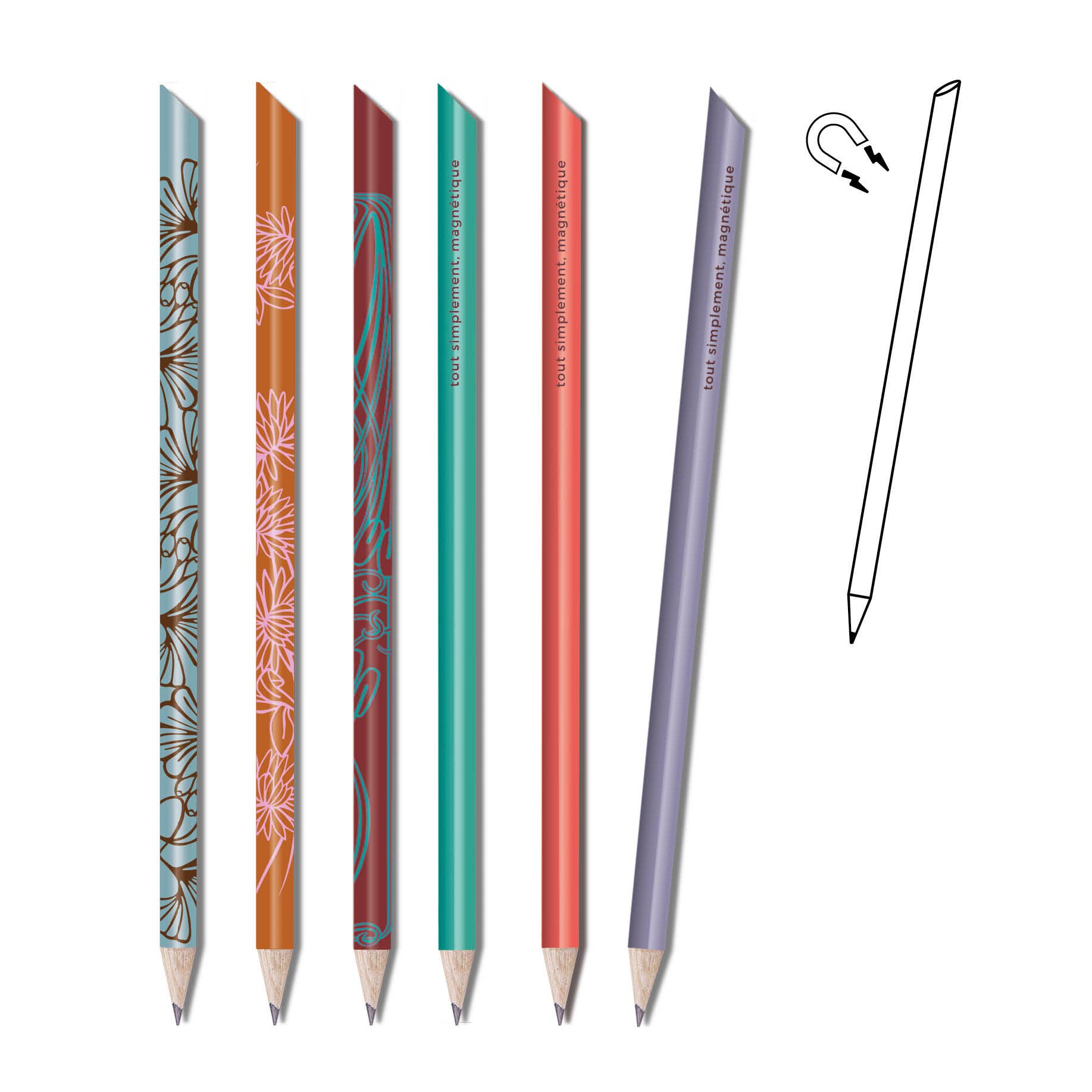 tout simplement - Wholesale Pencil - magnetic pencil - art nouveau7