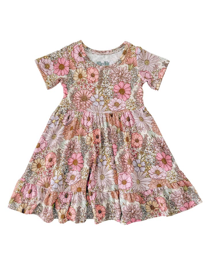 Mae Bamboo Twirl Dress for wholesale by Elle & Mily