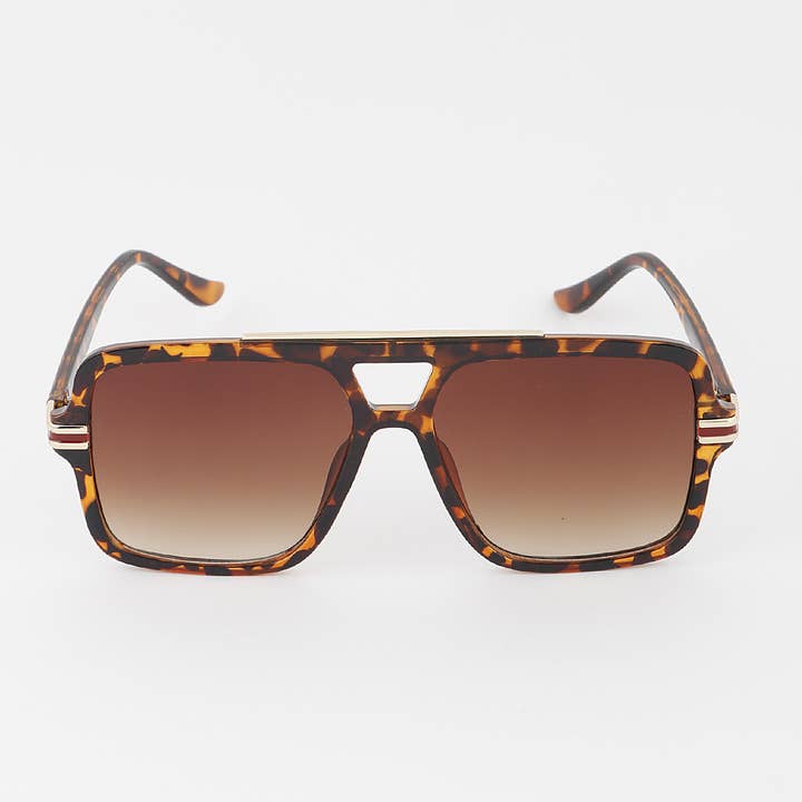 MIX Luxury Stripe Aviator Sunglasses for wholesale on Faire