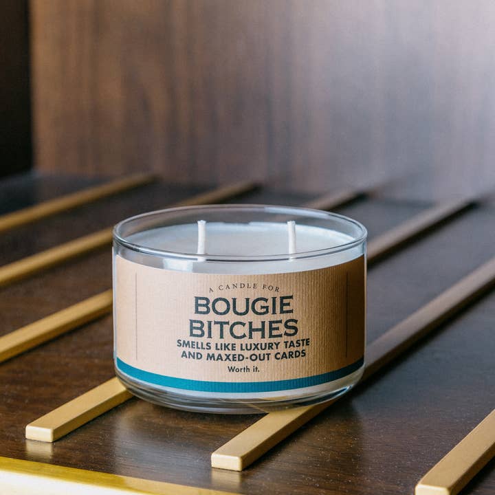 Whiskey River Soap Co. - Wholesale Jar/Filled Candle - A Candle for Bougie Bitches | Funny Candle1