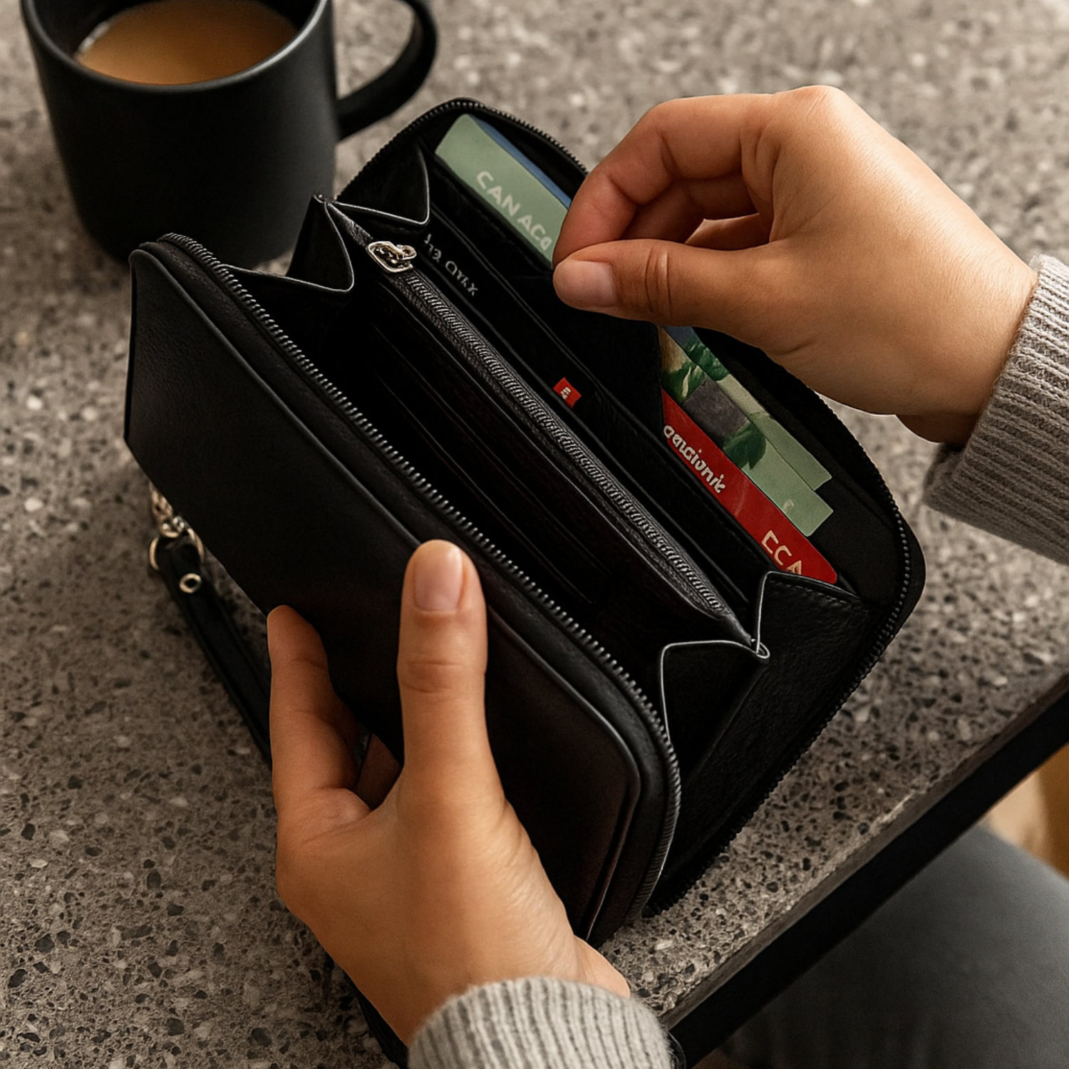 Hides - Wholesale Wallet - Women's - Leather Zip Around Wallet2