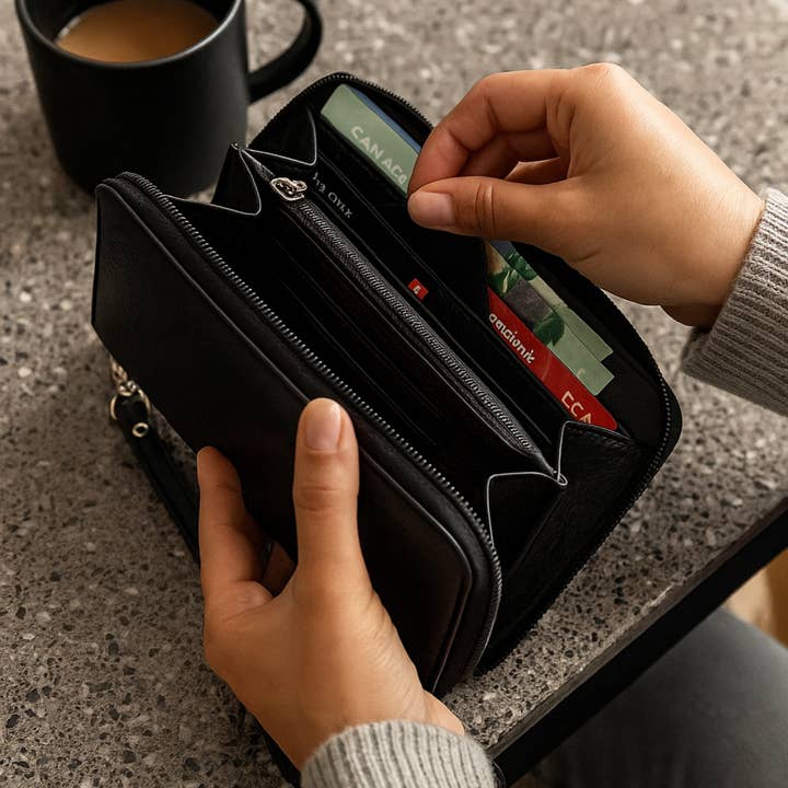 Hides - Wholesale Wallet - Women's - Leather Zip Around Wallet2