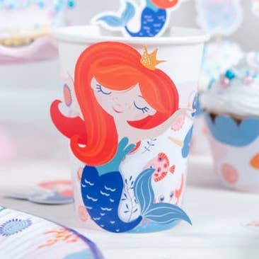 6 Coral Mermaid Cups für den Großhandel von Annikids