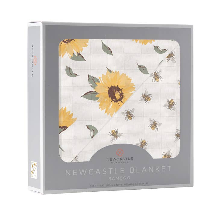 Newcastle Classics - Wholesale Bedding Blanket - Kids & Baby - Sunflower Farm and Honey Bee Newcastle Blanket