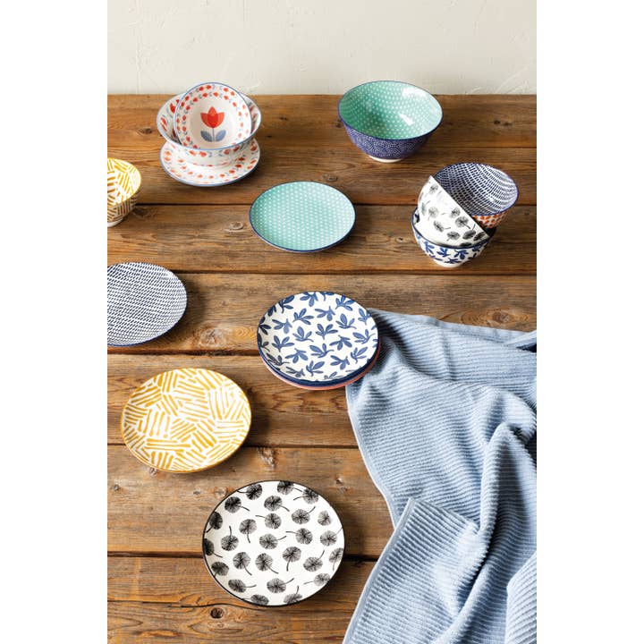 Now Designs by Danica - Wholesale Tea Towel - Slate Blue Ripple Dishtowel