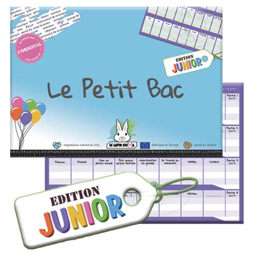 LE LAPIN SIGMA - Venta al por mayor Juegos de mesa - Juego Le Petit Bac - Set especial NOEL 40ex - Edición 6