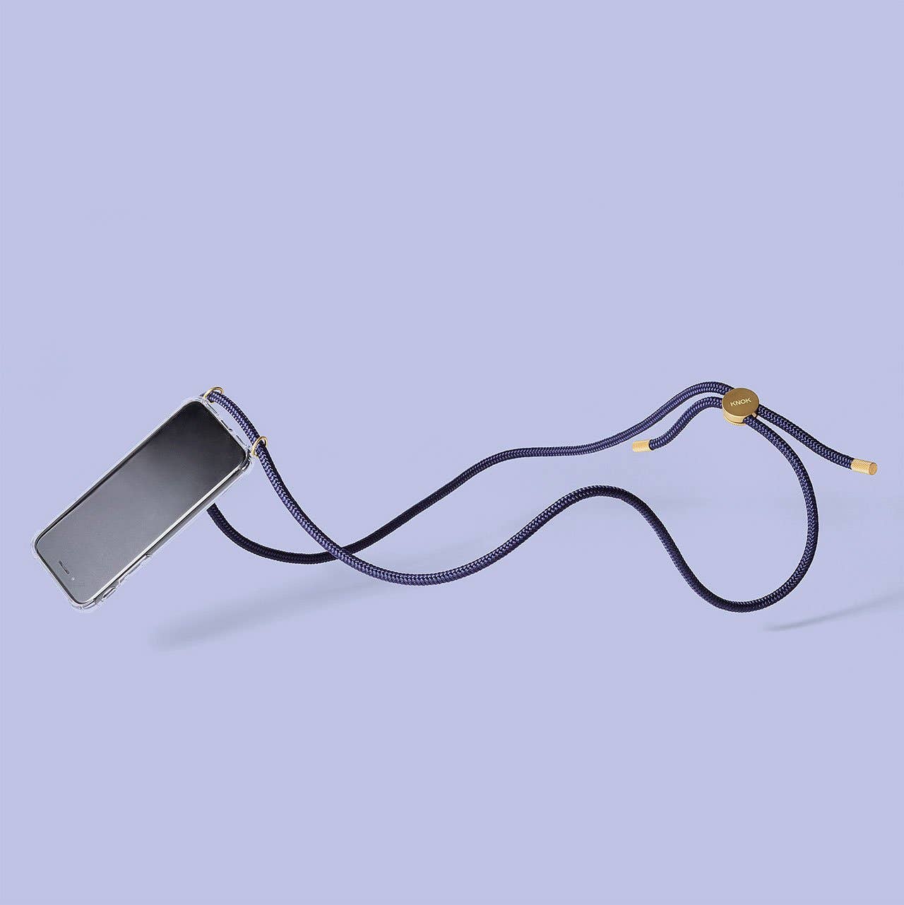 KNOK - Venta al por mayor Correa para móvil - Carcasa personalizada+cable para iPhone (azul marino)0