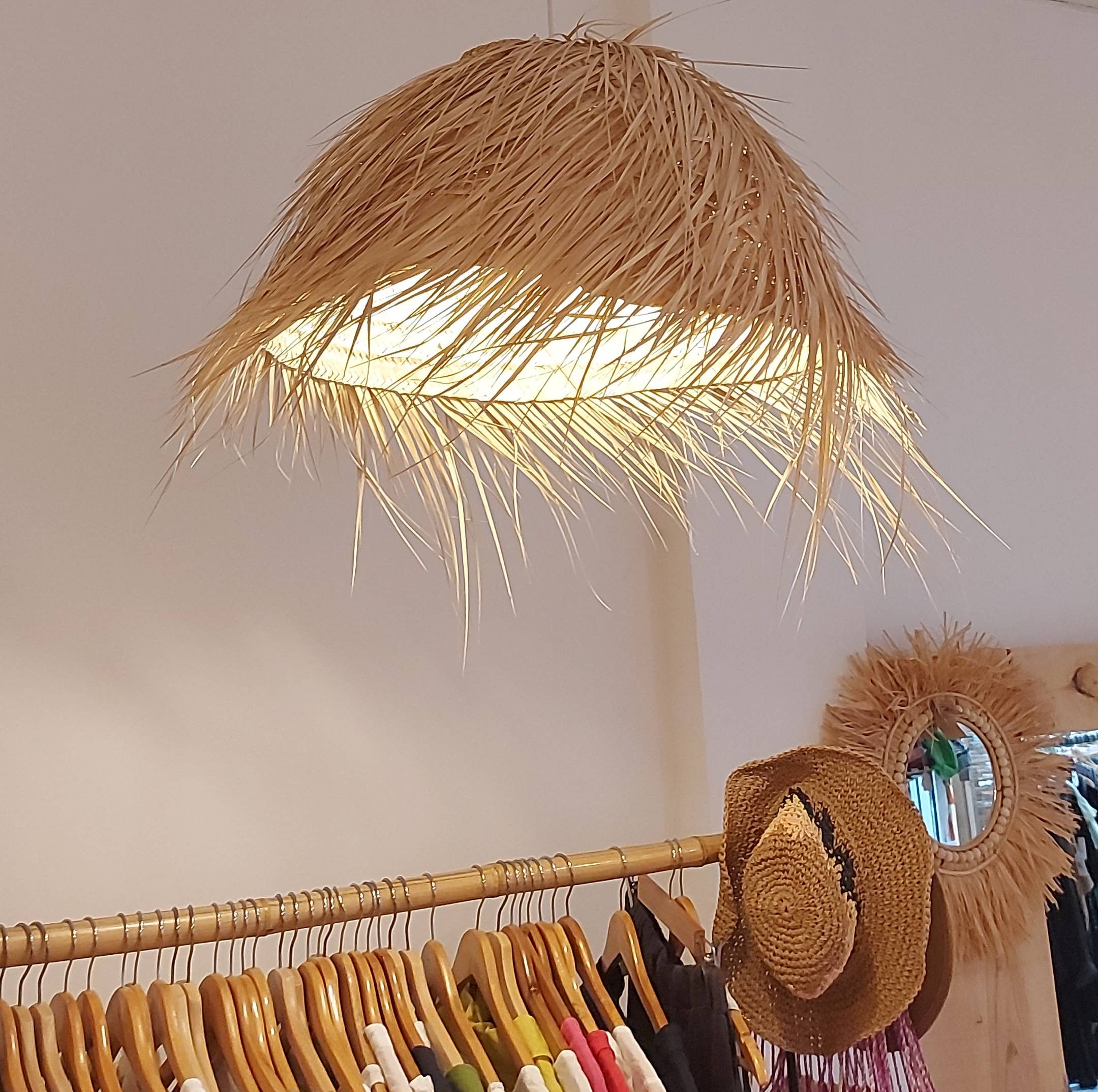 Maya Mallorca – wholesale Lampshade – PALM ROUND LAMP SCREEN1