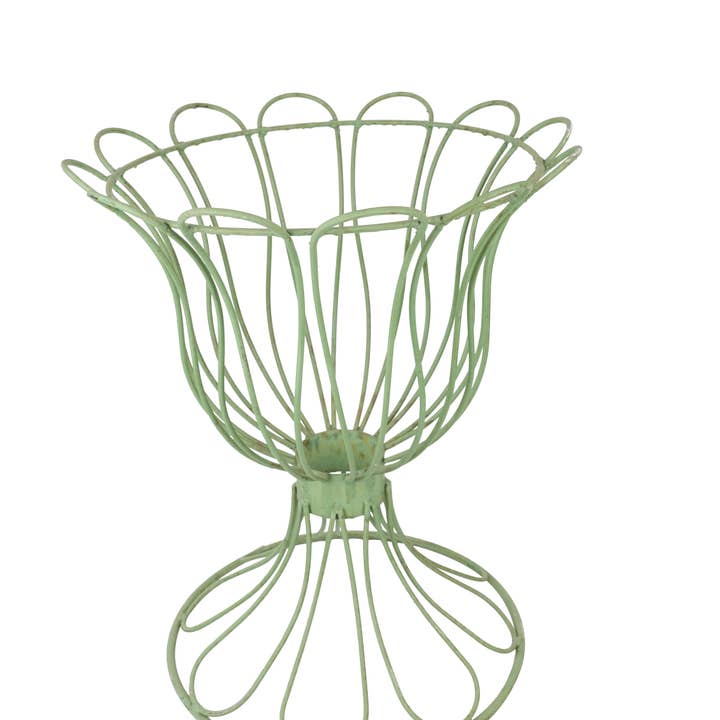 Copa Garden Planter Basket-Farmhouse-15x22 inches-Copa-Green for wholesale by My Amigos Imports