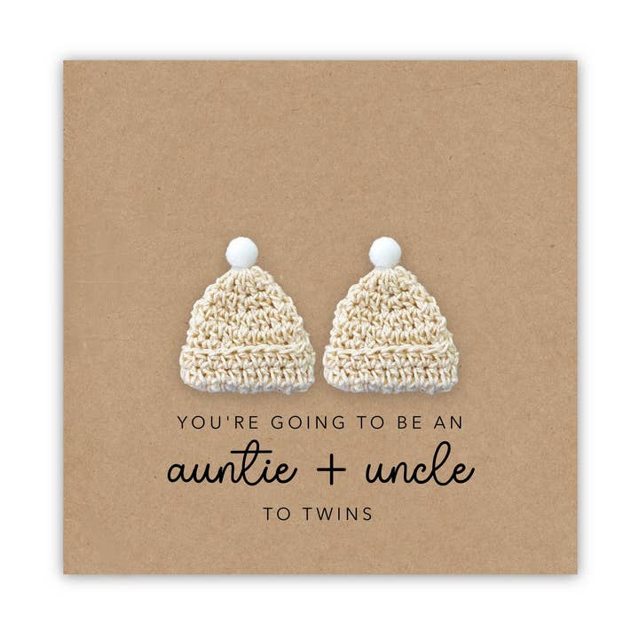 Nytt tvillingfarbrorkort, du ska bli farbror till tvillingar för wholesale av Fifi's Handcrafted