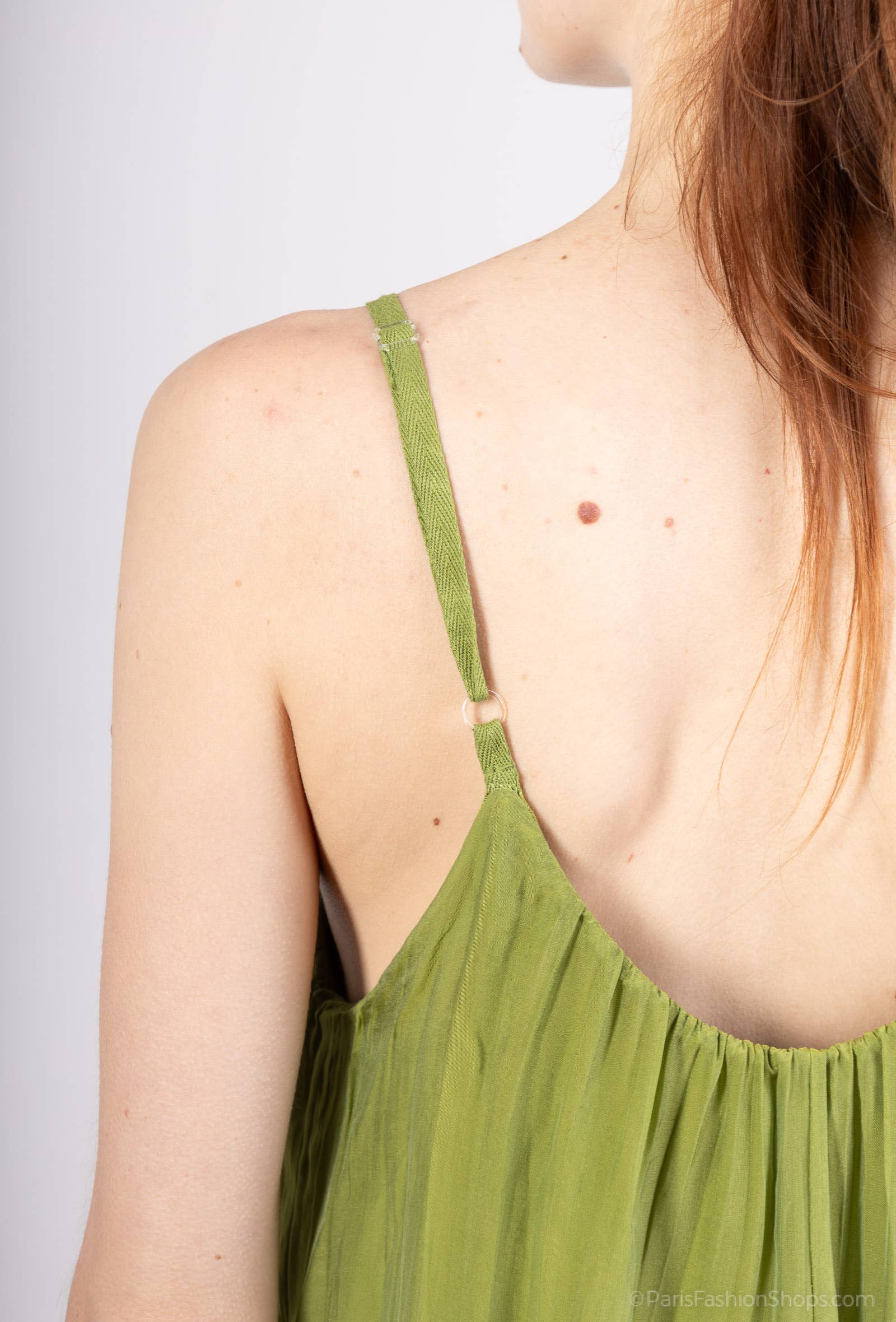 Shyloh - Wholesale Dress - Women's - Long silk dress with adjustable straps 304801