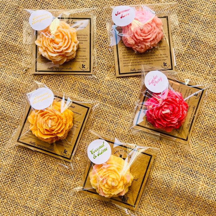 Kourage & co - Wholesale Novelty Candle - Peony Flower Candle8