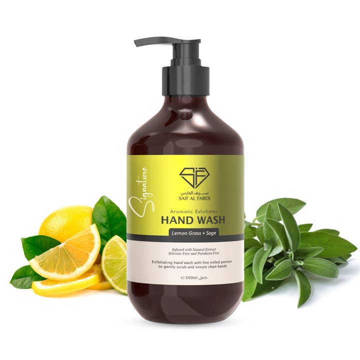 Citrongräs + Salvia Pimpsten Handtvätt 500 ML för wholesale av SAIF AL FARES