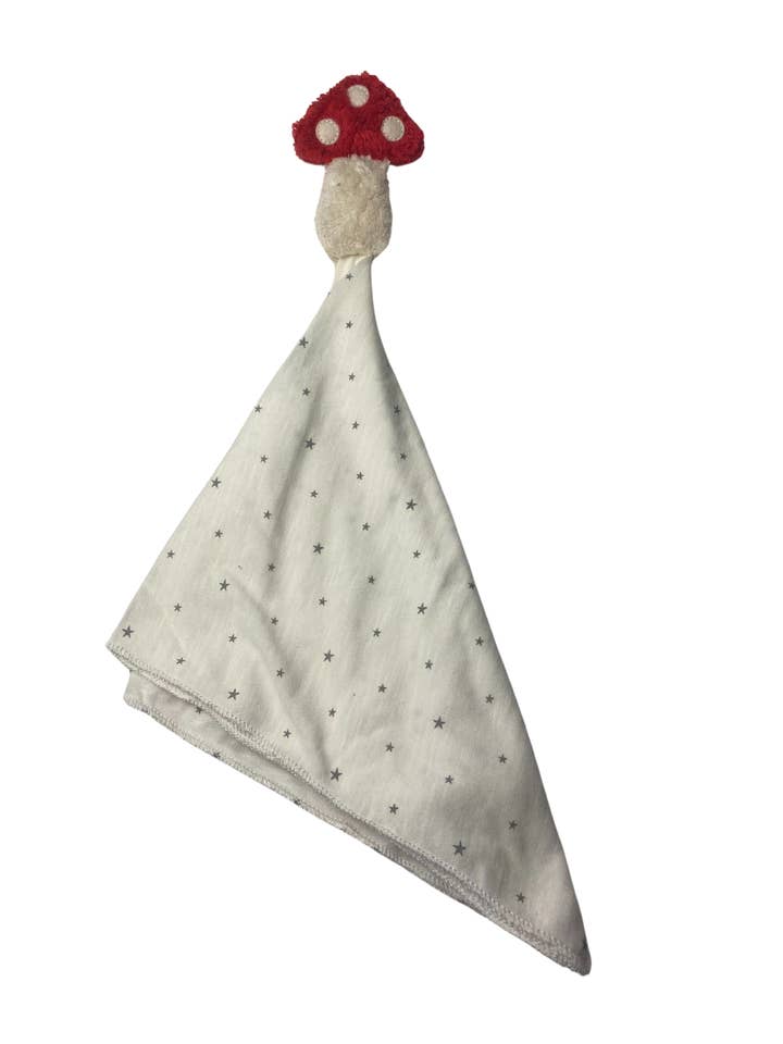 Organic eco children's comforter grasping toy “toadstool” /PITU-5 for wholesale by Pat & Patty