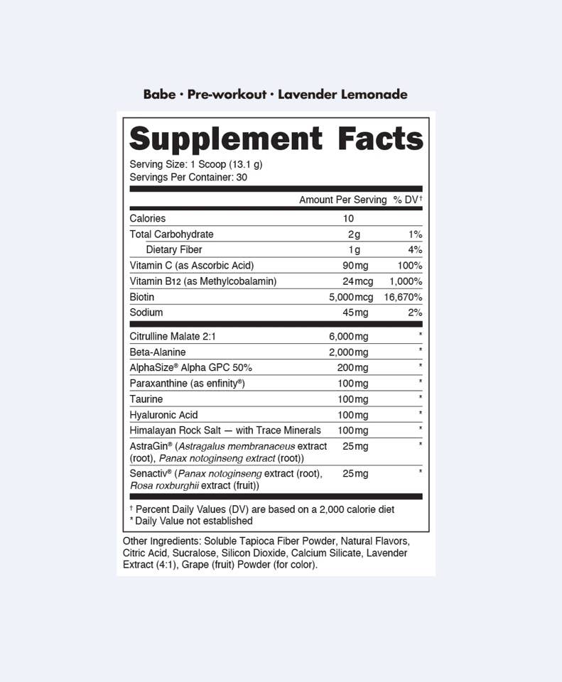 Bucked Up - Wholesale Oral Supplement/Vitamin - BU Babe Pre-Workout [30 Serv]10