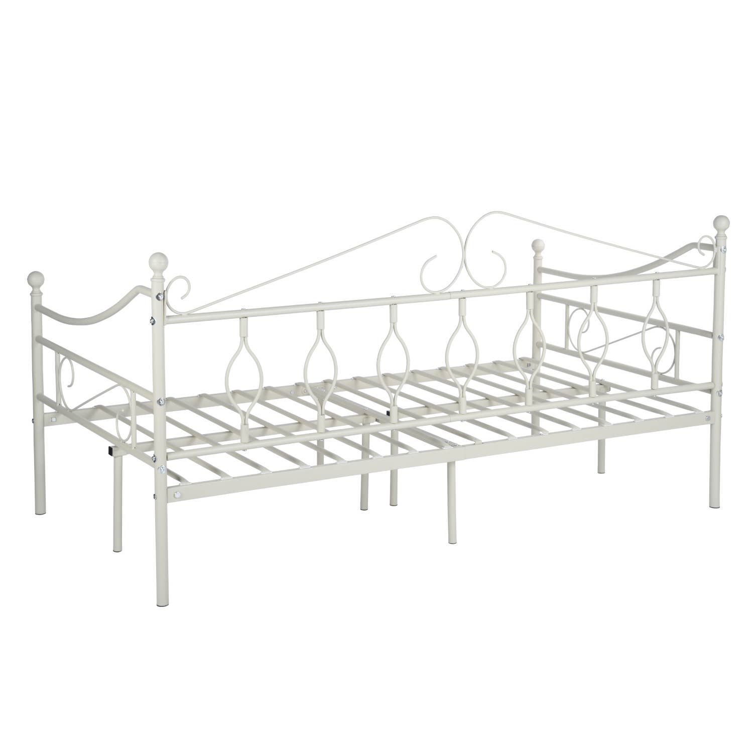 HOMYCASA DESIGN INC - Wholesale Bed - Twin Daybed Metal Platform Bed Frame SofaBed with Metal Slat21