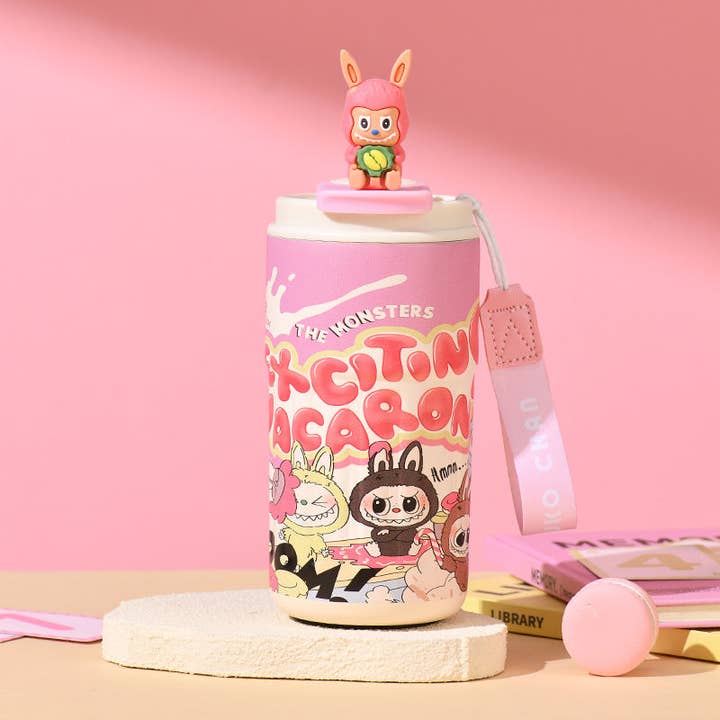Little Trendy - Wholesale Insulated Mug/Tumbler - Portable coffee cup stainless steel thermos cup-cute monster4