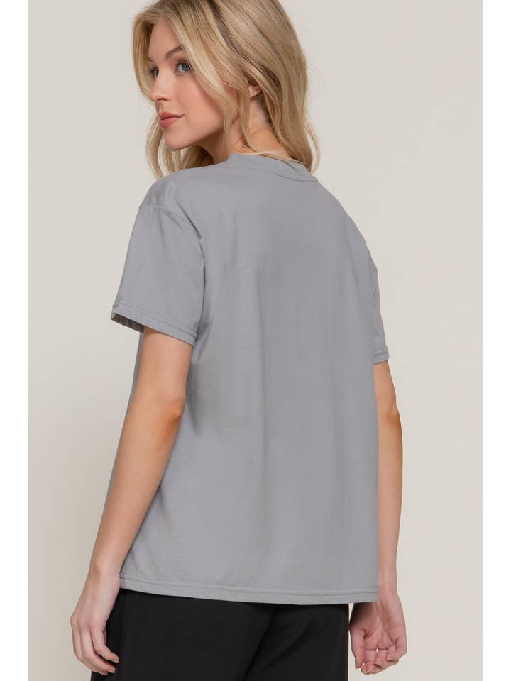 Active Basic | Active USA - Wholesale Knit Top - Women's - Short Sleeve Round Neck Tee
