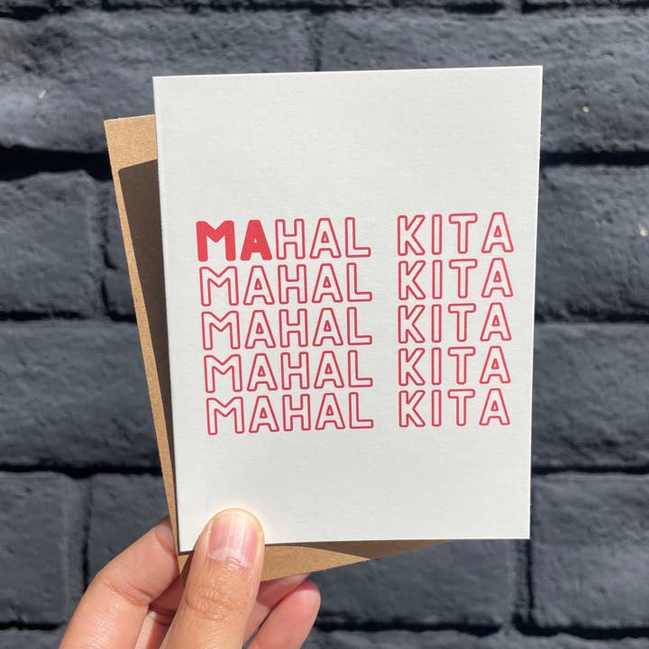 Ma Mahal Kita Mother's Day Filipino Greeting Card for wholesale by Maarte by Jan